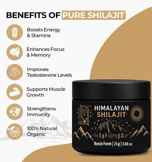 100% Pure Himalayan Shilajit Resin