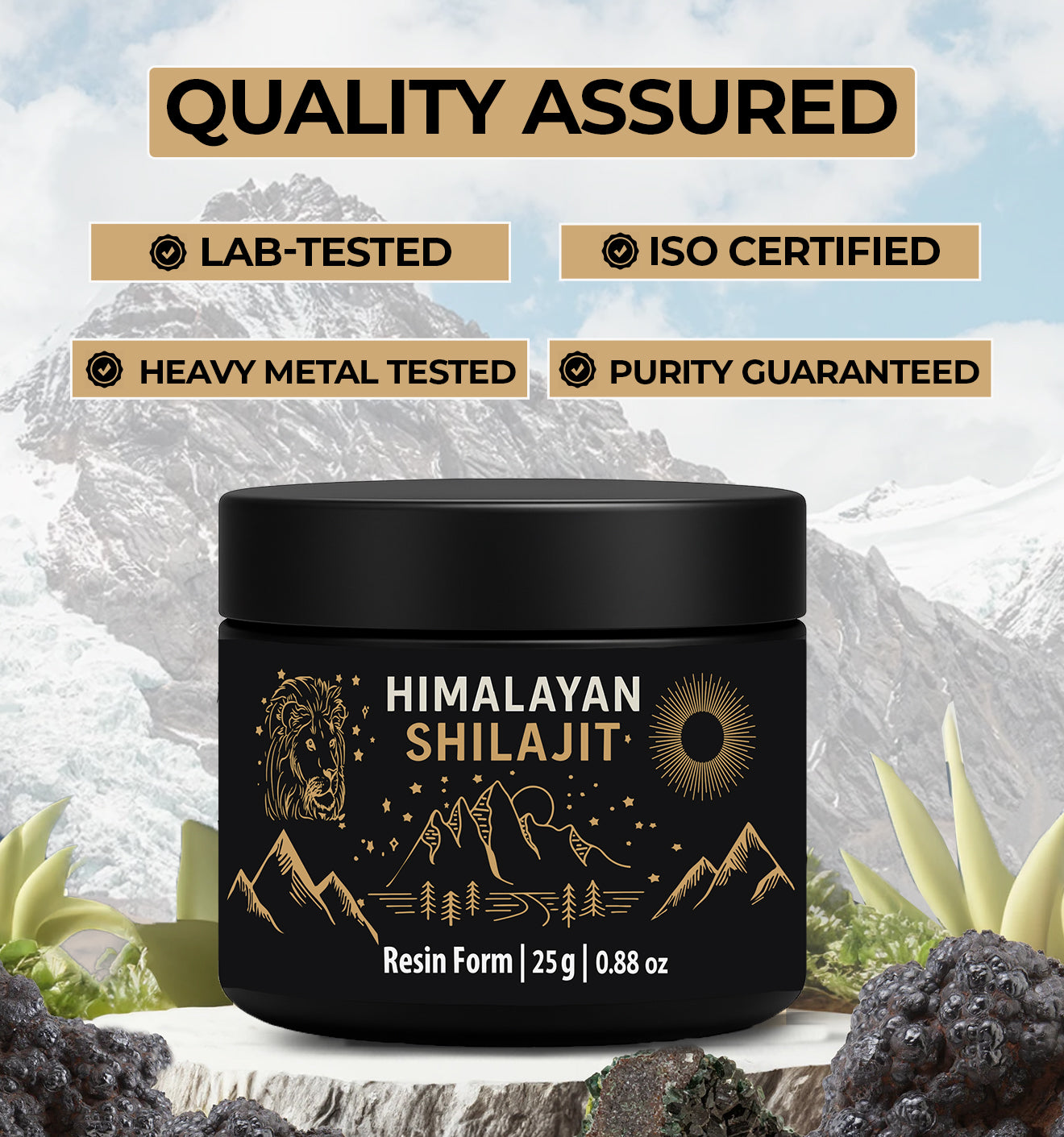 100% Pure Himalayan Shilajit Resin