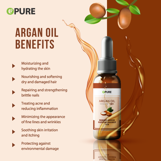 Argan Oil | 100% Pure & Natural Cold Pressed Best for Beard, Hair, Skin, Face, Body | Help Moisturizing and Strengthening