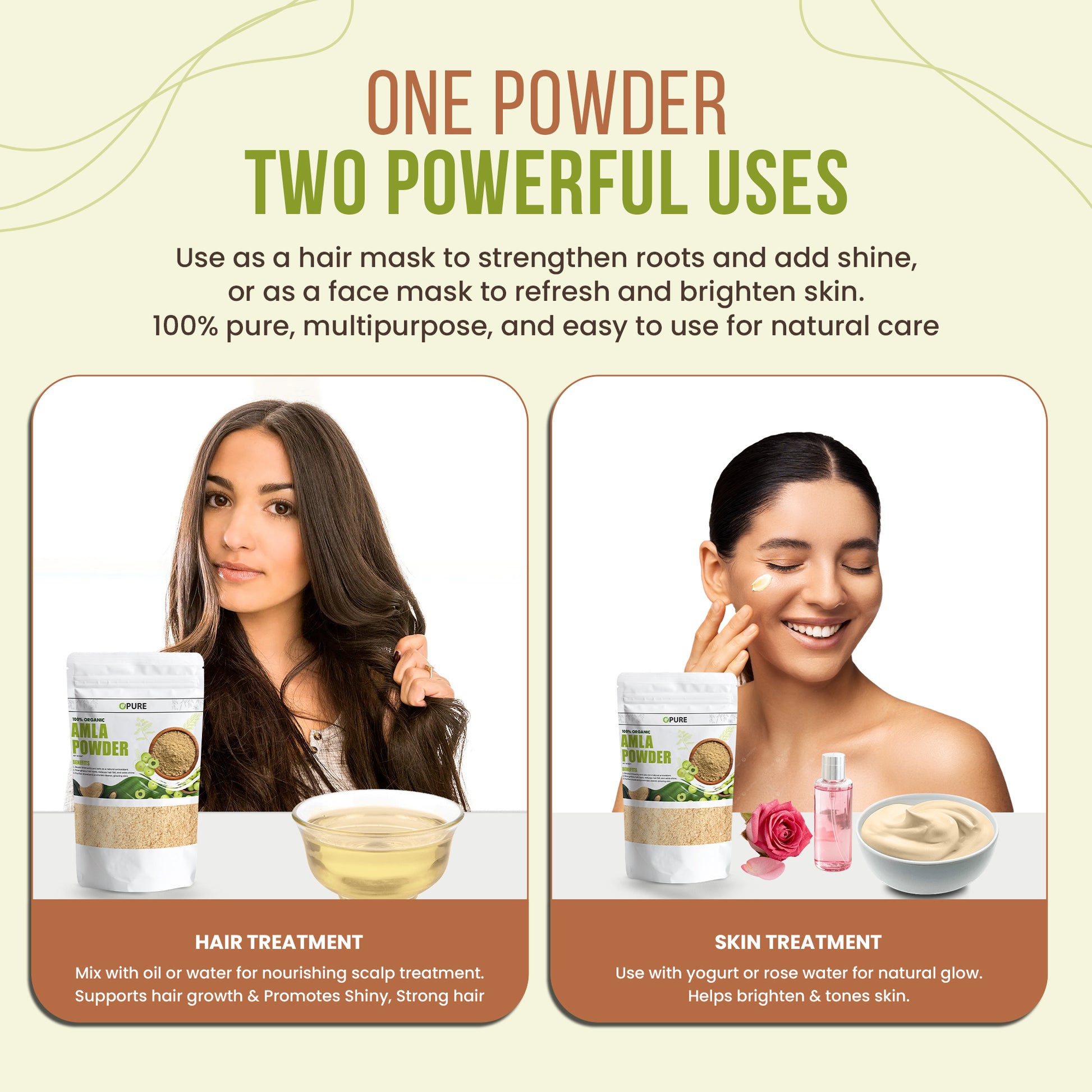 Opure 100% Organic Amla Powder – Natural Hair & Skin Care Superfood