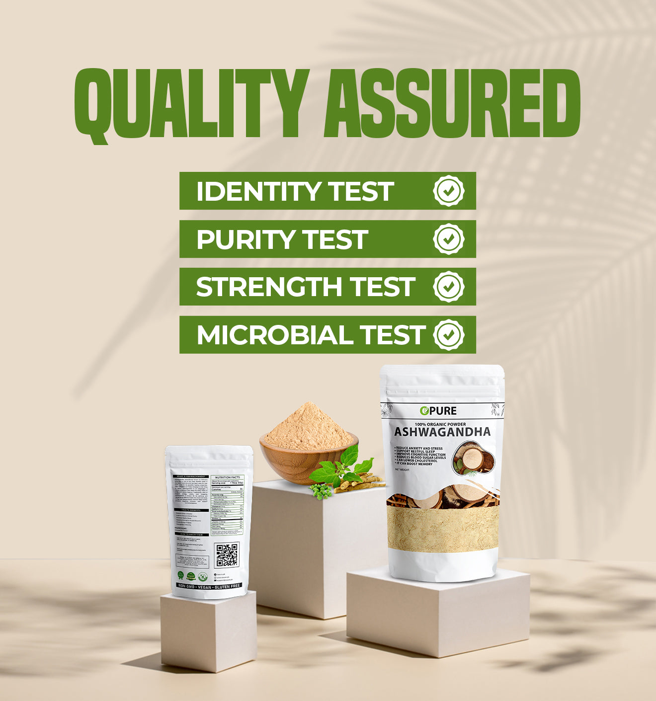 Certified Organic Ashwagandha Powder | Energy, Focus & Immunity Support