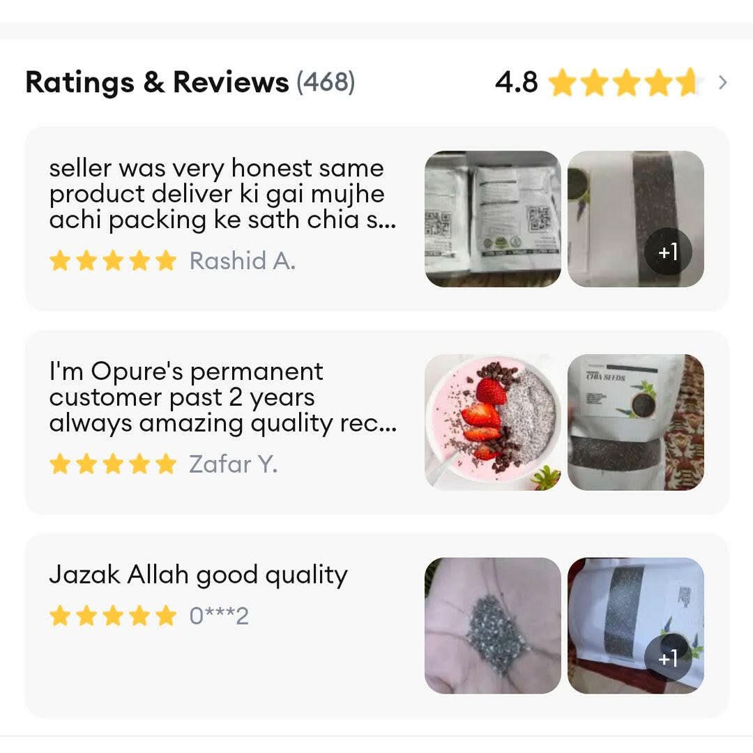 Chia seeds Reviews 3
