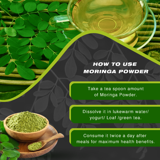 How to use Moringa powder