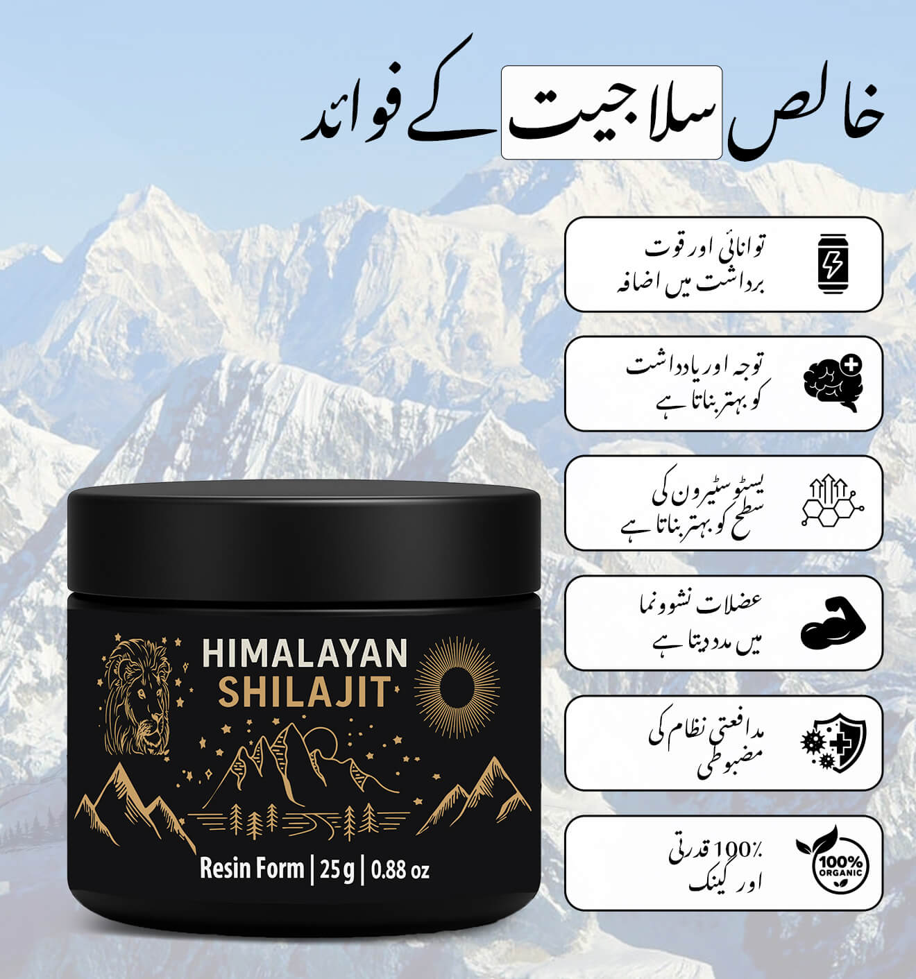 Pure Himalayan Shilajit Resin In Pakistan (سلاجيت)