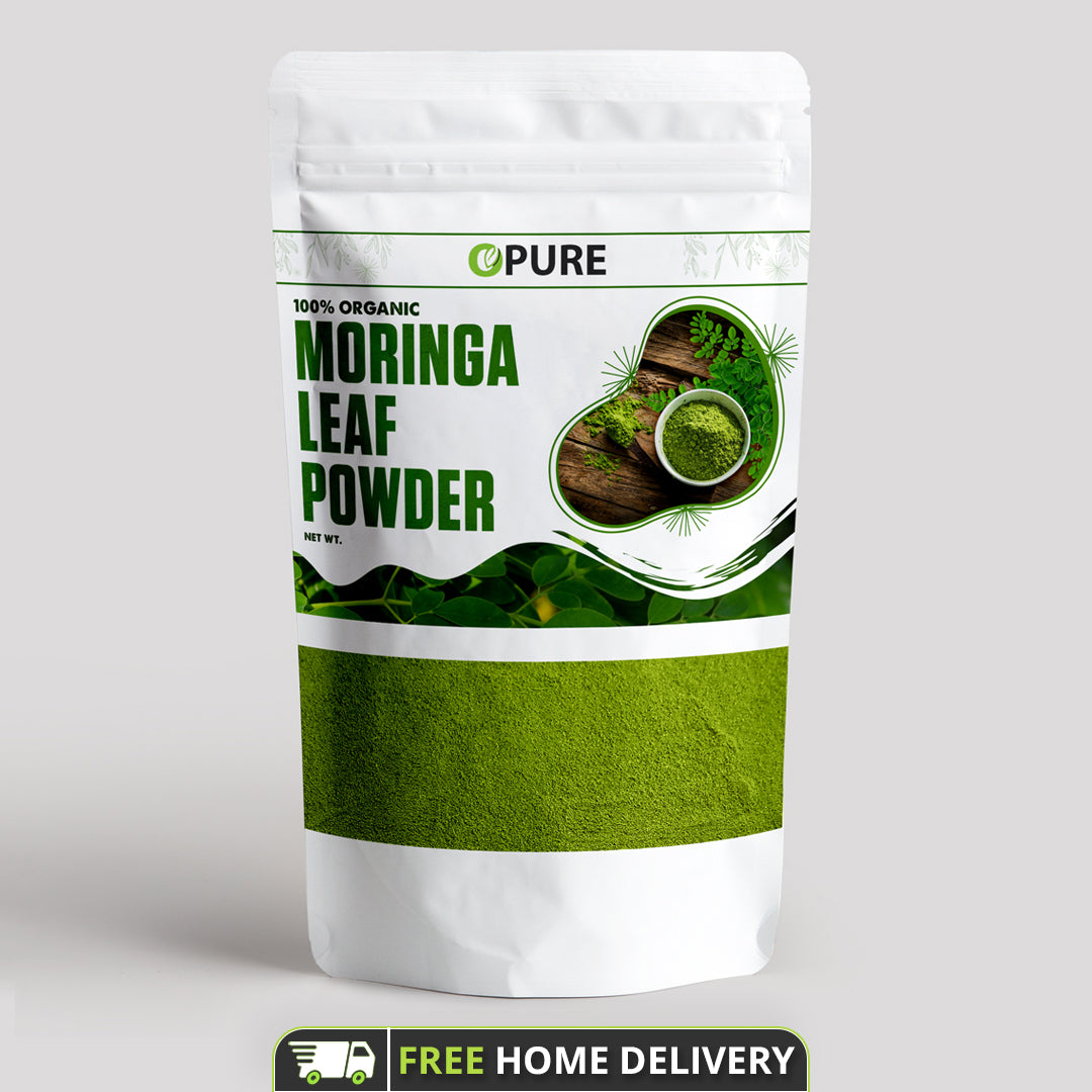 Moringa Powder | Rich in Calcium | 100% Pure | Vitamin C Powerhouse & Green Superfood | Gluten Free