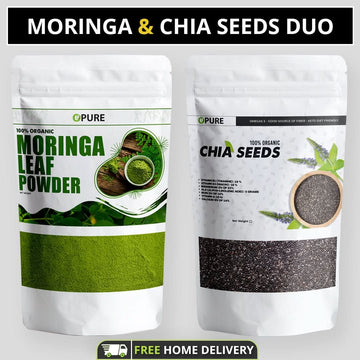 Moringa Powder & Chia Seed Duo (250g each)