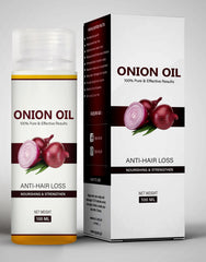 Onion Hair Oil | Natural & Organic Anti Hair Loss & Hair Fall Control Oil with Redensyl | for Color Treated & All Hair Types | 100 ML