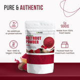 Organic Beetroot Powder – 100% Pure, Non-GMO, Nutrient-Rich Superfood