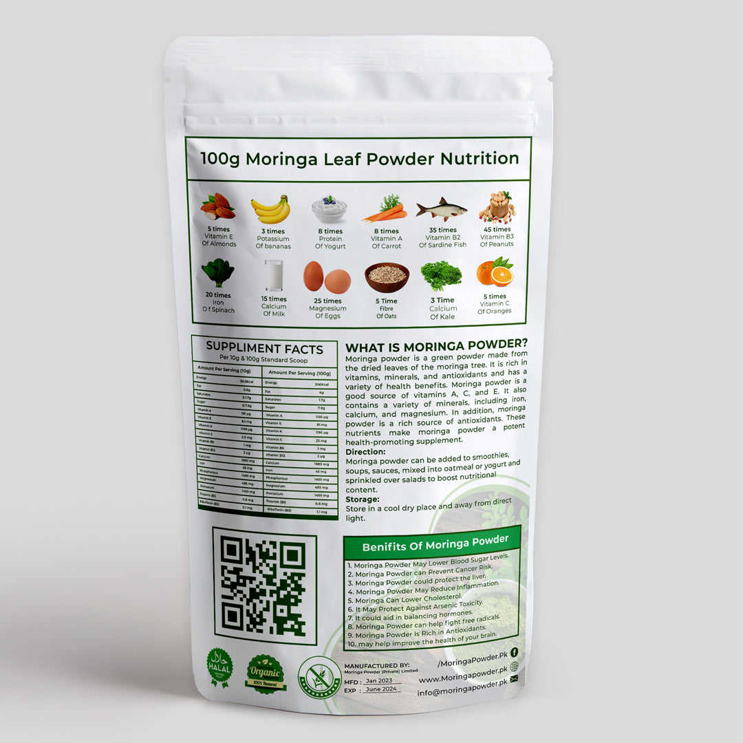 Buy Moringa Powder at Competitive Price | Rich in Calcium | 100% Pure