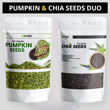 Moringa Powder & Pumpkin Seeds Duo: Nutrient Powerhouse (250g each)