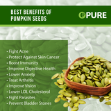 Organic Pumpkin Seeds, Raw and Unsalted, Excellent Source of Protein and Iron