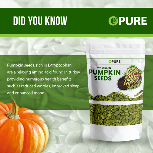 Organic Pumpkin Seeds, Raw and Unsalted, Excellent Source of Protein and Iron