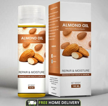 Sweet Almond Oil for Skin - Body Oil, Hair Moisturizer and Relaxing Massage and Oil