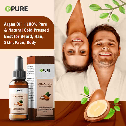 Argan Oil | 100% Pure & Natural Cold Pressed Best for Beard, Hair, Skin, Face, Body