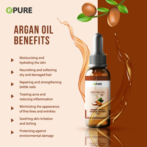Argan Oil | 100% Pure & Natural Cold Pressed Best for Beard, Hair, Skin, Face, Body