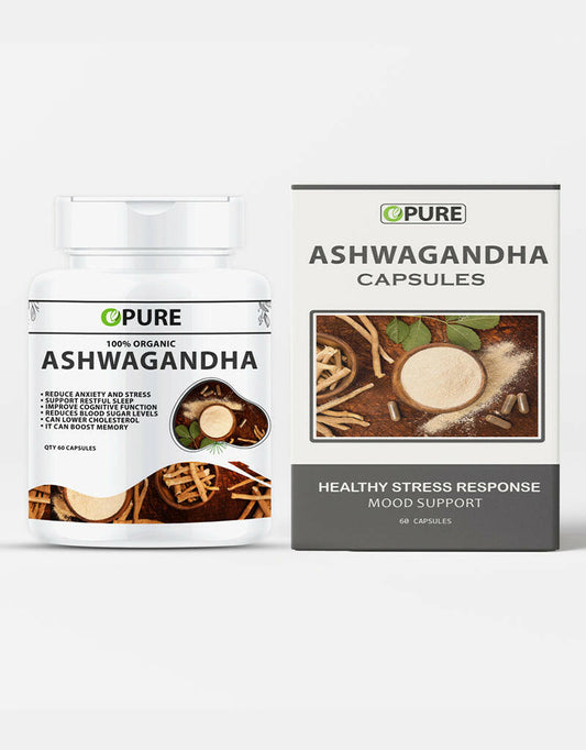 Ashwagandha Capsules | Pack Of 60 | Each Capsules 500 mg