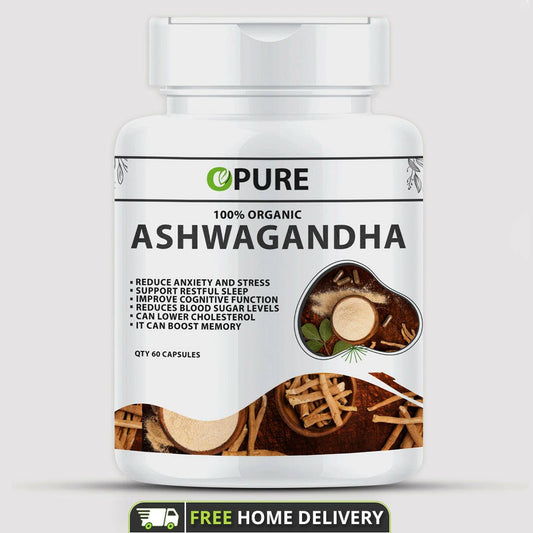 Ashwagandha Capsules | Pack Of 60 | Each Capsules 500 mg