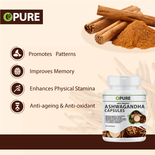 Ashwagandha Capsules | Pack Of 60 | Each Capsules 500 mg